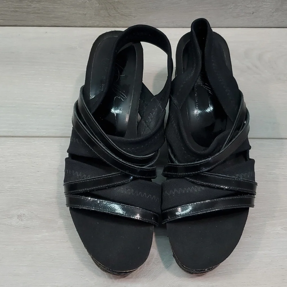 Donald j Pliner Womens Becky Comfort Leather Wedge Sandals shoes sz 8M